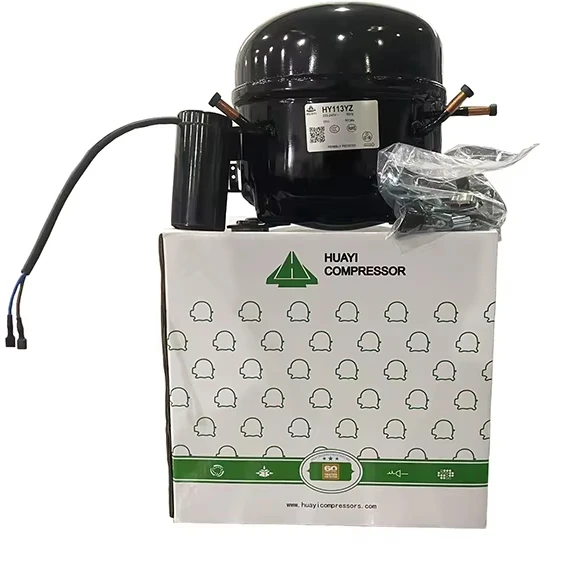 HUAYI 3/8hp HY113YZ компрессор с морозильной камерой Оригинальный Новый R134a HBP отдельная картонная загрузка в наличии