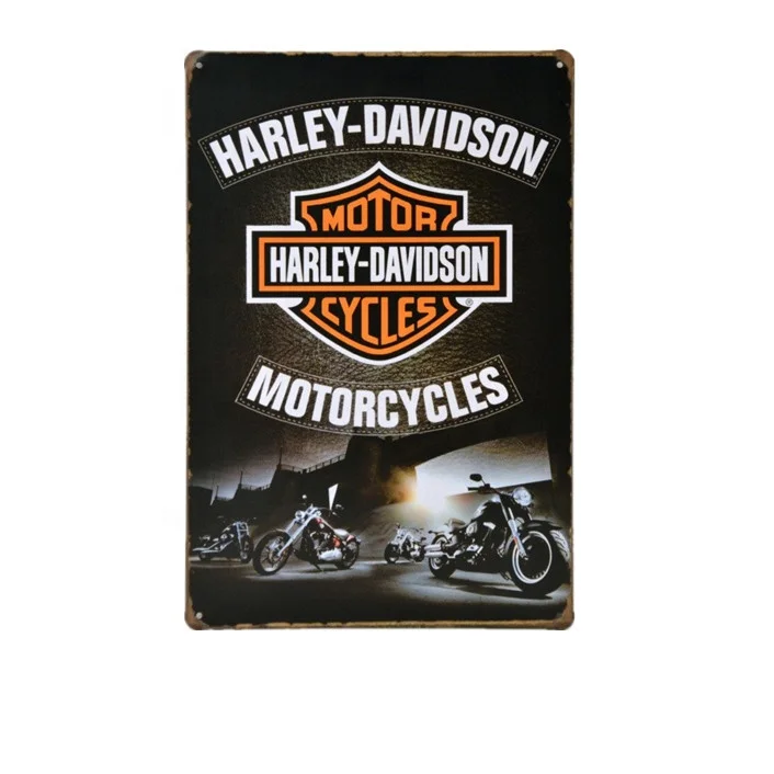 decorative personalized custom retro vintage metal tin embossed sign