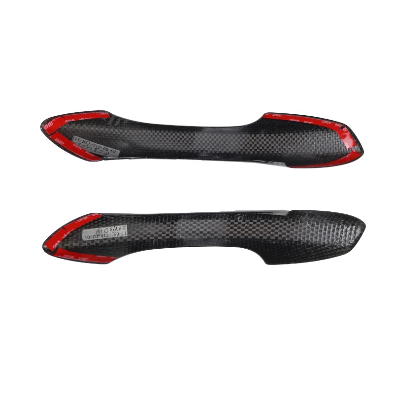 tantan Carbon Fiber Car Exterior Accessories For Porsche 718 Boxster CAYMAN Carbon Fiber Door Handle Cover Sticker