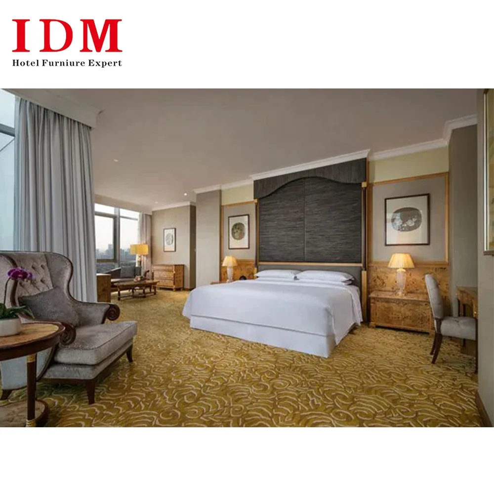 Custom Latest Hotel Bedroom Furniture Set Guest Room Hotel Bed Room Furniture Bedroom Set Full Set