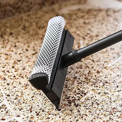 2-in-1 Telescopic Window Squeegee Cleaning Tool Auto & Windshield Sponges Window Cleaning Rubber Squeegee