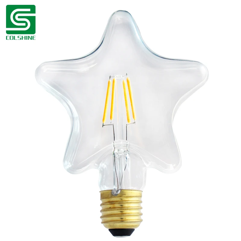 Twinkle Star Shape Decorative LED Edison Bulb Vintage Style Filament Light Bulb
