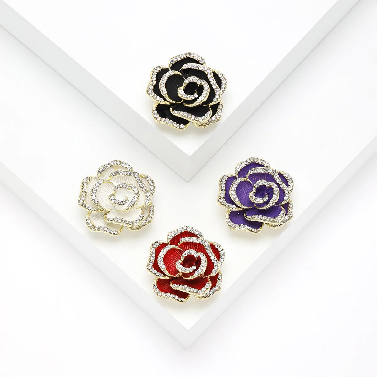 M3330 Fashion Floral Brooch Ladies Rose Flower Brooch Jewelry Wholesale