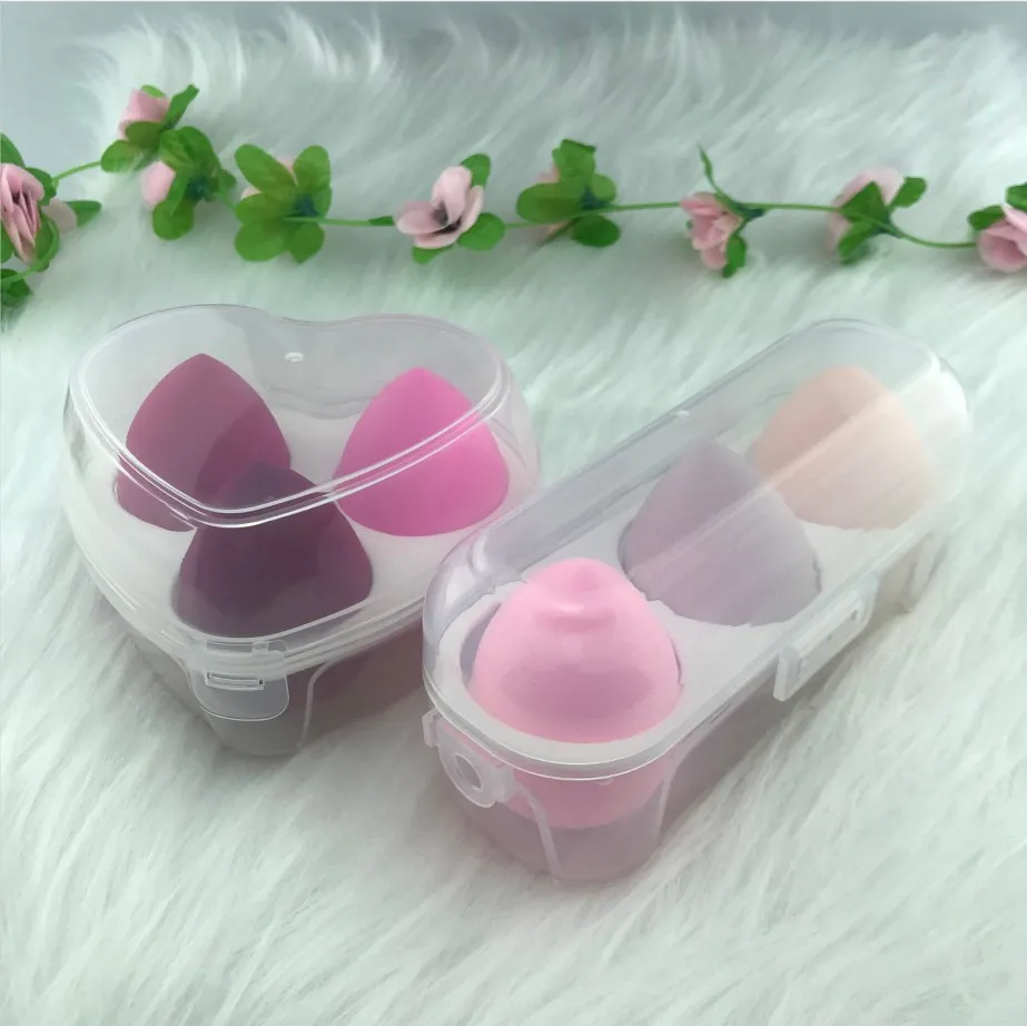 wholesale super soft promotional custom latex free makeup sponges with packing soft private label  cosmetics accessories