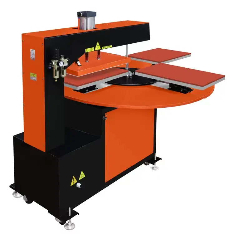 guangzhou factory heatpress Four station pneumatic heat press machine JC-25  40*60cm  220V single phase With 2 laser lights