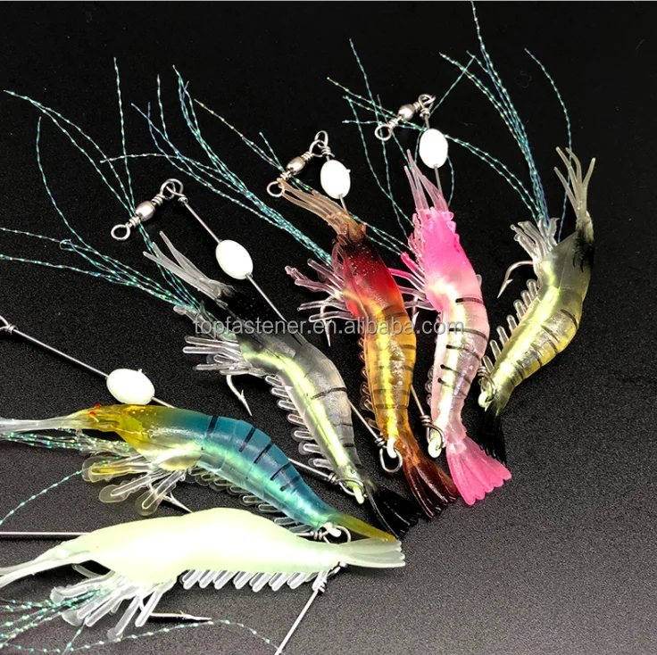 High Simulation Lure Soft Prawn bait Shrimp Fishing Lure