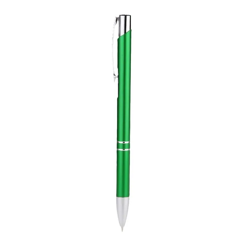 High Quality 1mm Fine Point Black Click Advertising Metal Ballpoint Pen Custom Logo Business Body Type for Promotions Wholesale