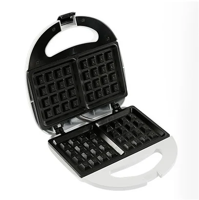 ETL Smokeless Non-Stick Surface Electric Round Double Slices Grill Portable Fixed Toasted Waffle Sandwich Panini Maker Machine