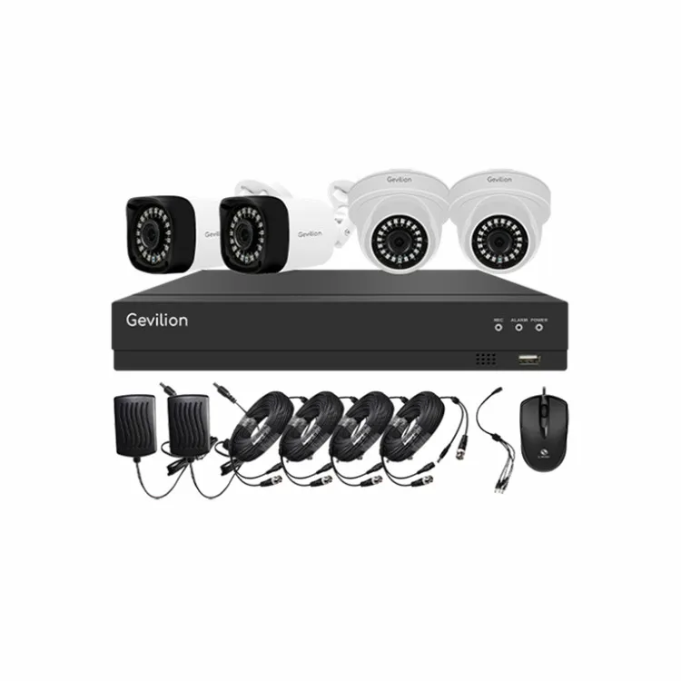 2022 Popular 4CH KIT 1080P Waterproof Camera dvr 4 channel security camera set dvr kit cctv system