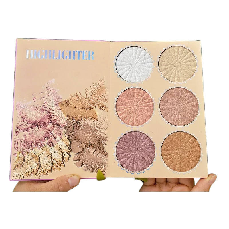 High Quality Hot Selling Eye Shadow Highlight Blusher Pallet Set  Private Label 3 in 1 Makeup Cosmetics