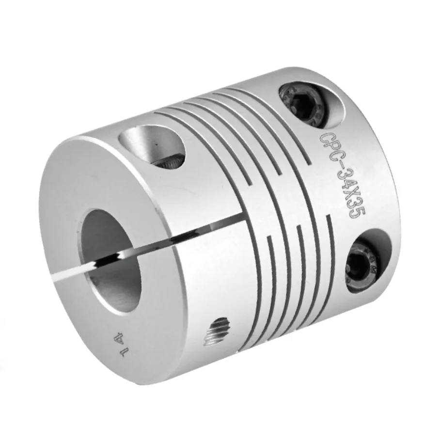 Bore 6x6 Mm Encoder Spline Flexible Shaft Coupling Aluminum Alloy For Motors