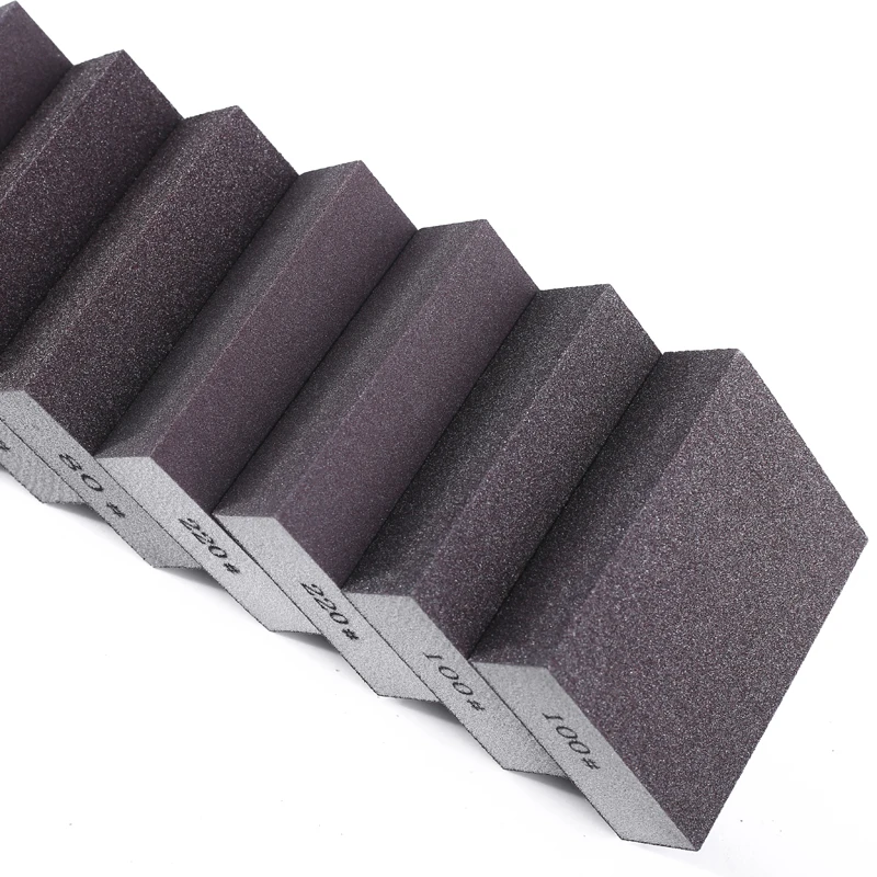 hot sale Sandpaper sponge 100x70x25mm Aluminium oxide for sanding sponge hand  honing stone sand sponge
