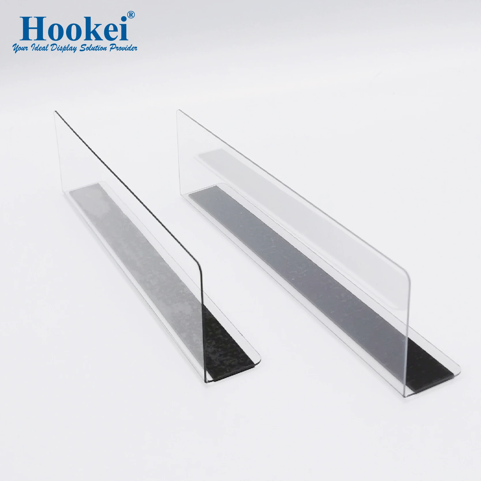 Hgh Quality Customized Clear PVC Shelf Dividers L Shape Supermarket Commodity Divider for Retail Stores