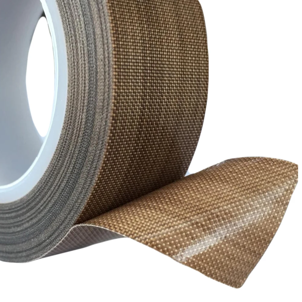0.18mm thickness High Temperature PTFE Fiberglass Cloth Tape with Silicone Adhesive