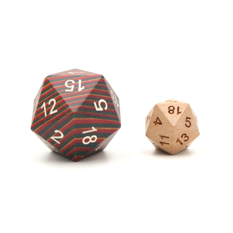 Ролевые подземелья многогранные игральные кости DND игры под заказ деревянные 33