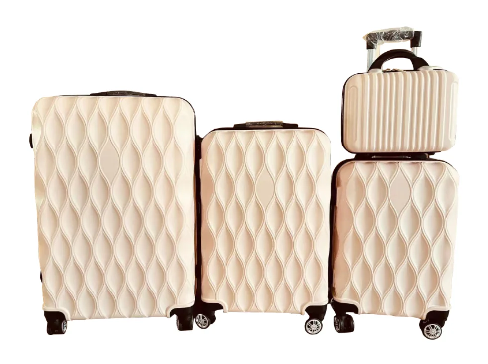 Комплект чемоданов на колесиках 14/20/24/28 из АБС-пластика, по заводской цене