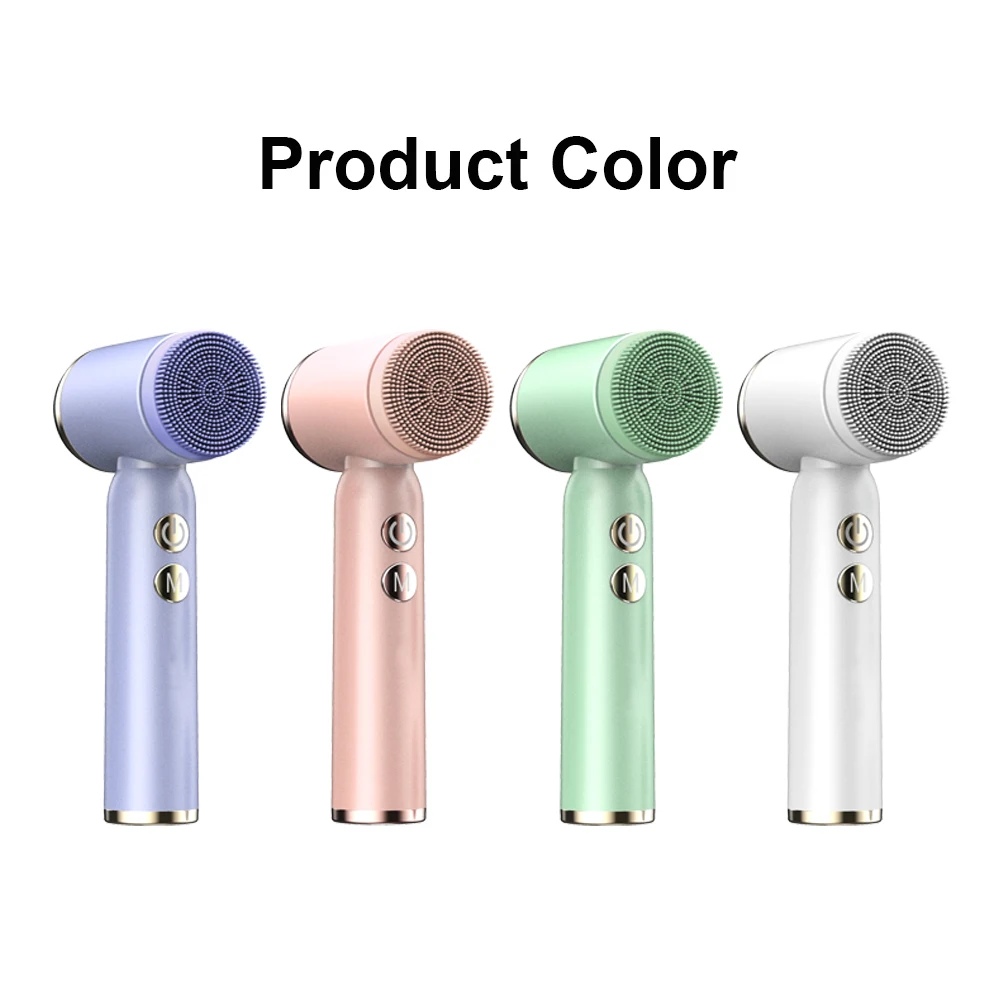 Waterproof LED Display Electric Silicon Facial Cleanser 6 in 1 Face Brushes For Deep Cleansing and Exfoliating