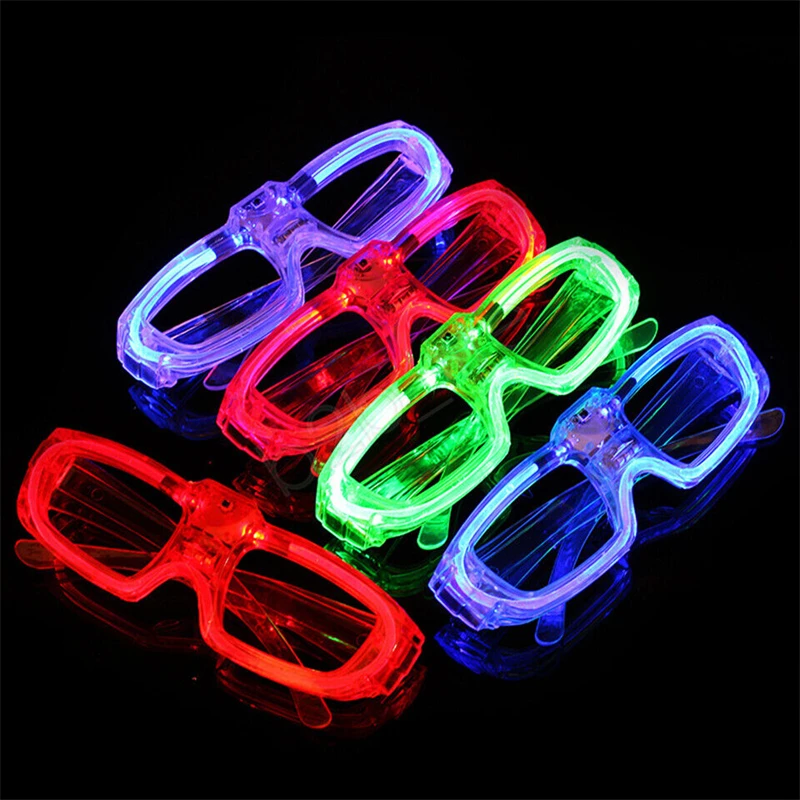 LED Glasses Neon Sunglasses Light Up Glasses Party Articles Rave Costume Party DJ Sunglasses Birthday Party Decoration