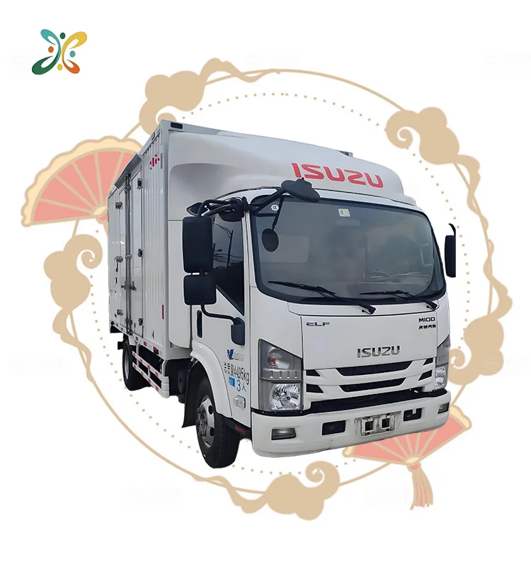 ISUZU Used Small Refrigerated Trucks Double Cabin  4X2 Rear Door For Refrigerated Truck Body LHD/RHD Refrigerator Truck