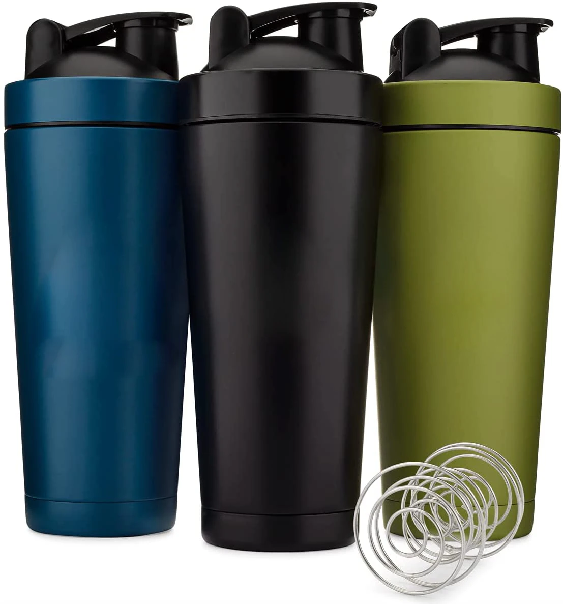 2022 Hot Sale Stainless Steel Sports Bottle Protein Shaker Bottle with Convenient Lid for Drink