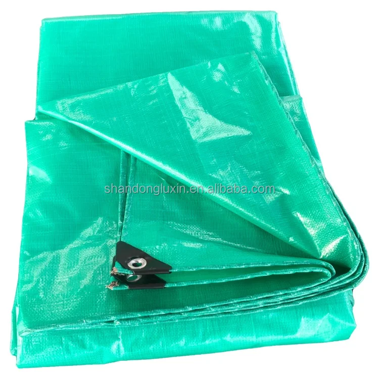 Green PE tarpaulin  waterproof  dust proof sun resistant  tent