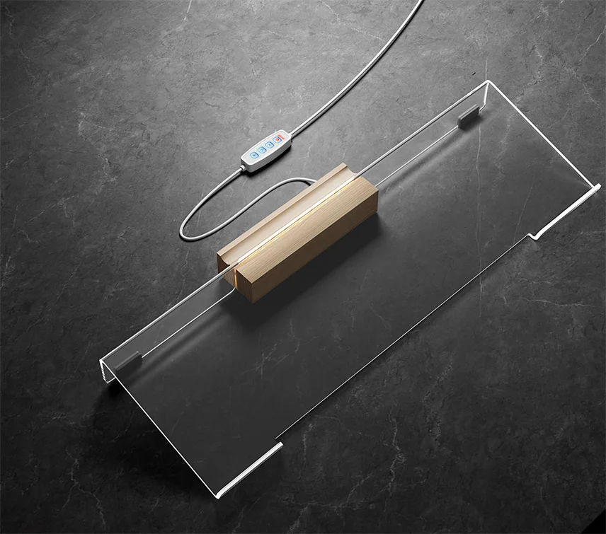 Wholesale PC Computer Keyboard Transparent Tray Holder ergonomic portable Clear acrylic Keyboard stand for Home Office