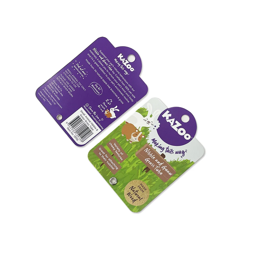 Customized Header Card Hangtag Custom Hang Tag Product Packaging Labels Tag Blister Paper Insert Card