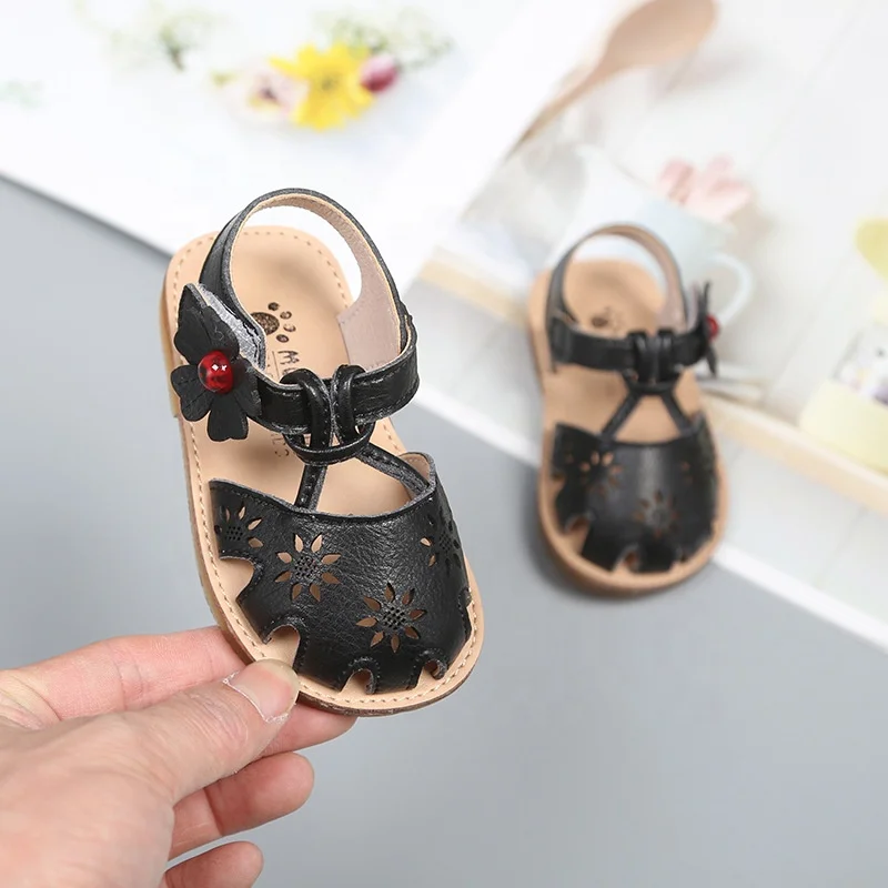 
Spring Summer Kids 0-1 Year Old Princess Newborn Baby Girls Soft Sole Princess Dress Shoes Flower Sandals 