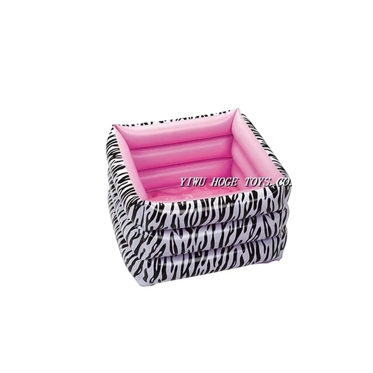 6 P PVC Grey inflatable foot bath tub  foot spa with hand pump
