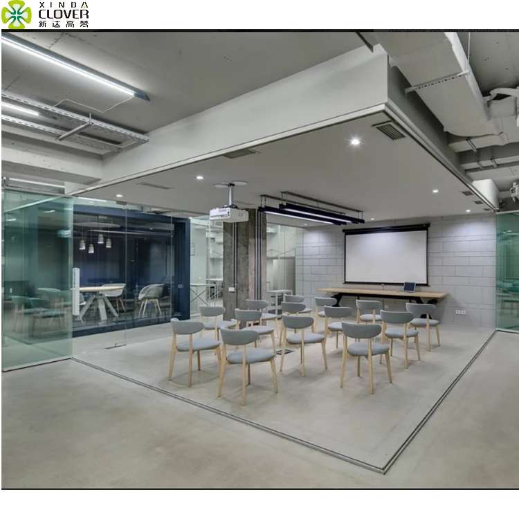 clover Partition Dividers for Rooms Sound Proof aluminum frame Modern glass Space Division Office Partitions