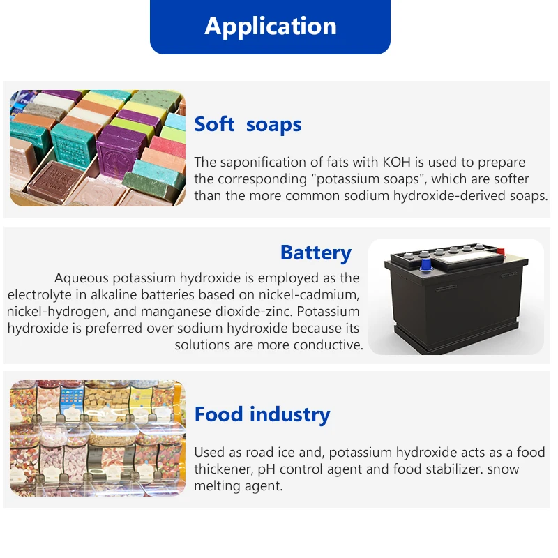 Hot Selling White Flakes Hydroxyde De Potassium Per Ton 90% KOH Potassium Hydroxide for Soap