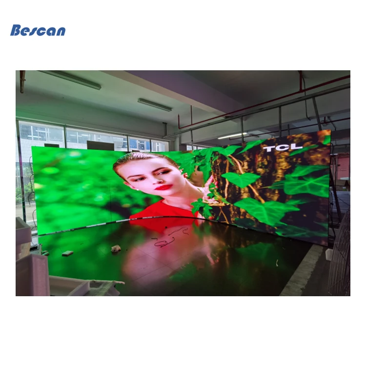 Curved LED Screen Truss Hanging LED Display P1.95 P2.5 P2.6 P2.97 P3.91 Stage Rental Usage Curved LED Screen Background