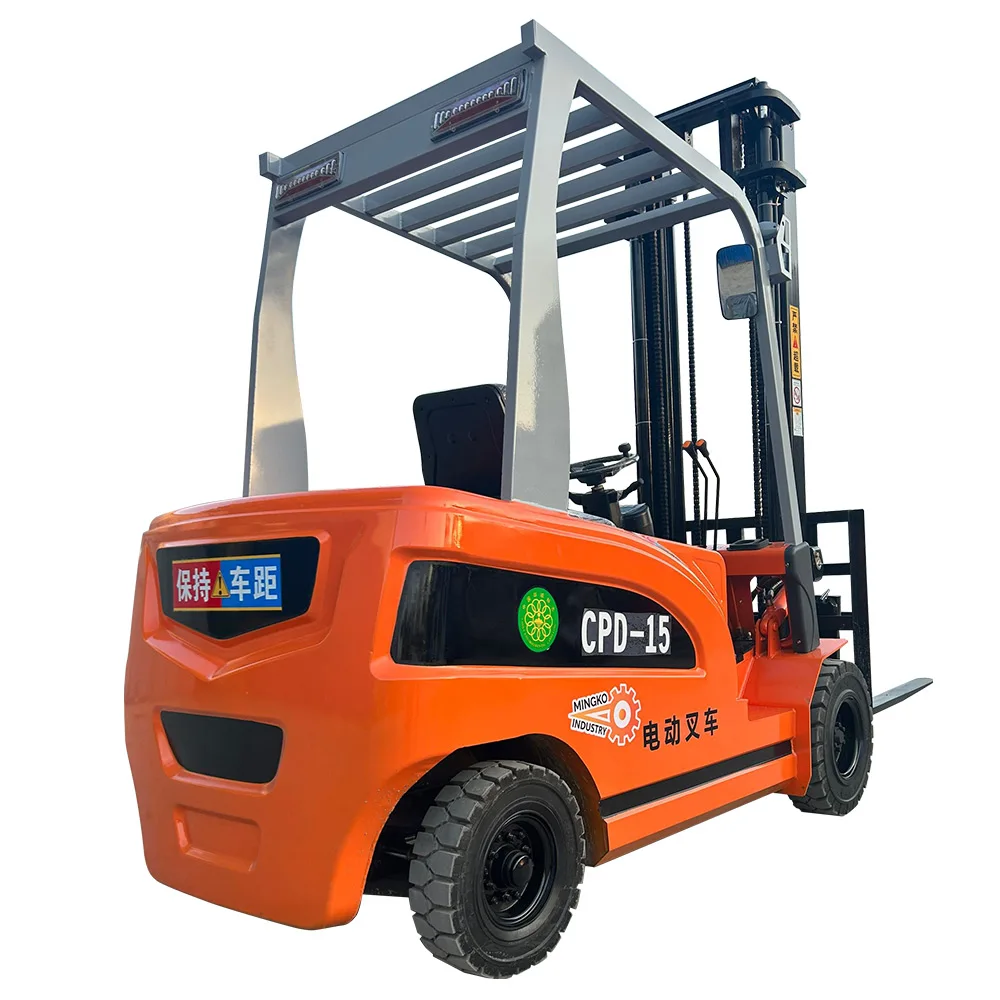Four Wheel Drive Electric Forklift With Cheap Price 1.5 2 2.5 3 Ton Hydraulic Pallet Portable Battery Forklift Electric