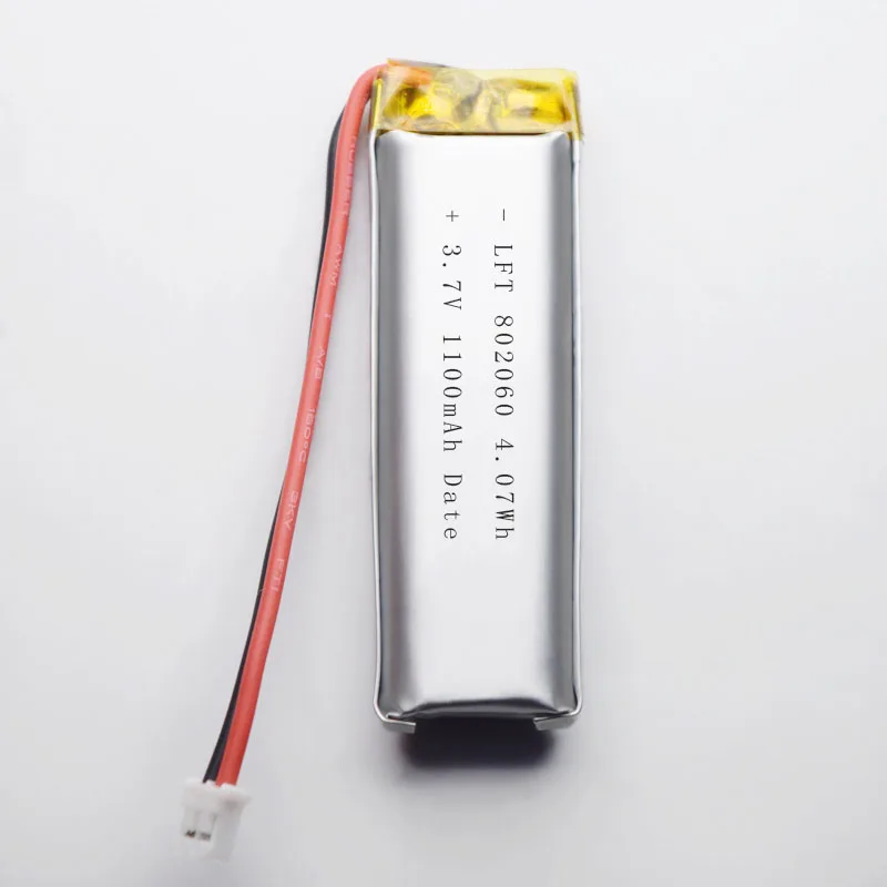 Rechargeable lithium battery 3.7v 1100mah li ion battery 802060 502060 602060 702060 902060 102060 for MP3 GPS PDA DVD recorder