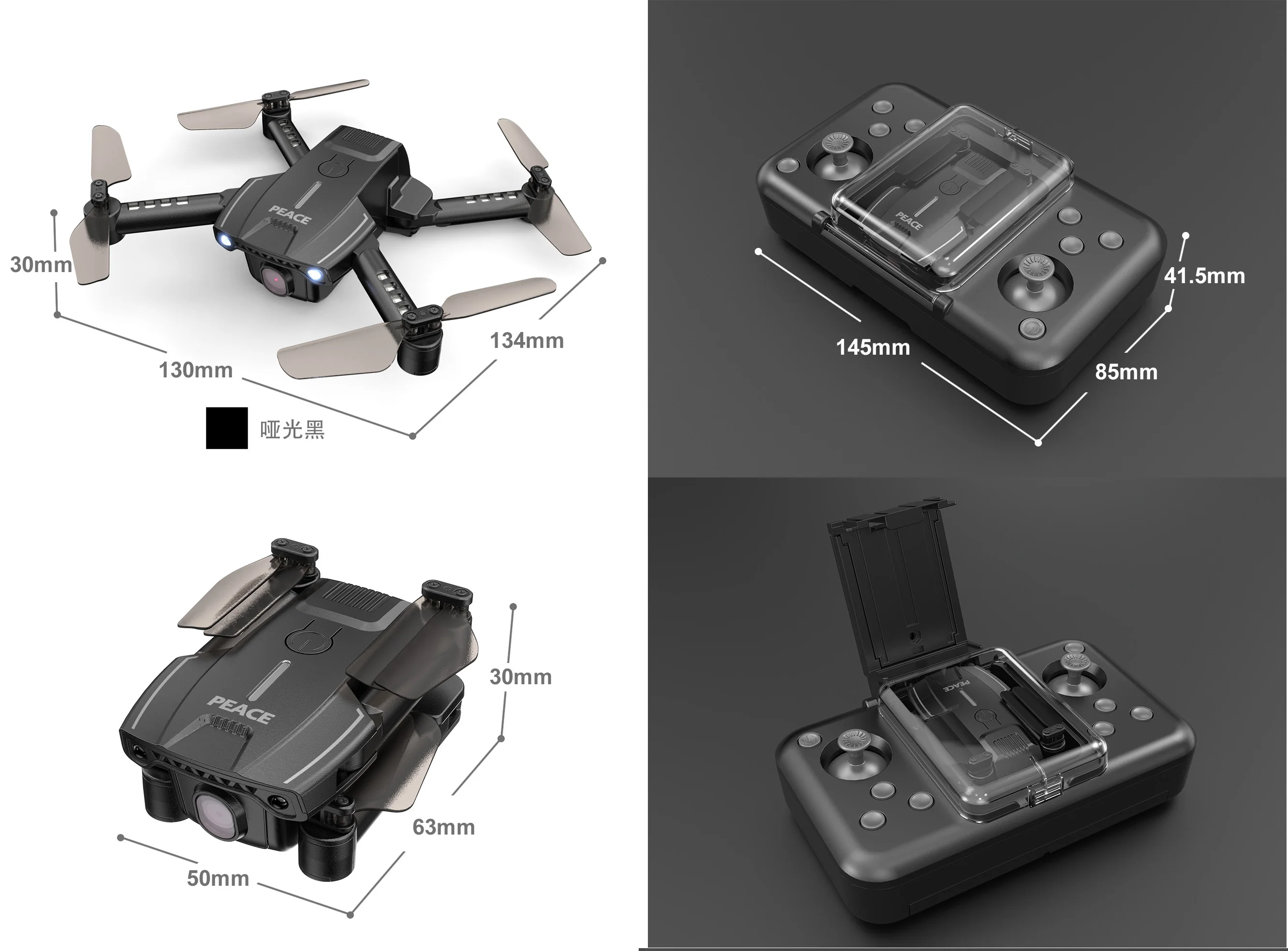 Hot Selling Mini Pocket Drone with HD Camera Quadcopter RC Airplanes Direct from China