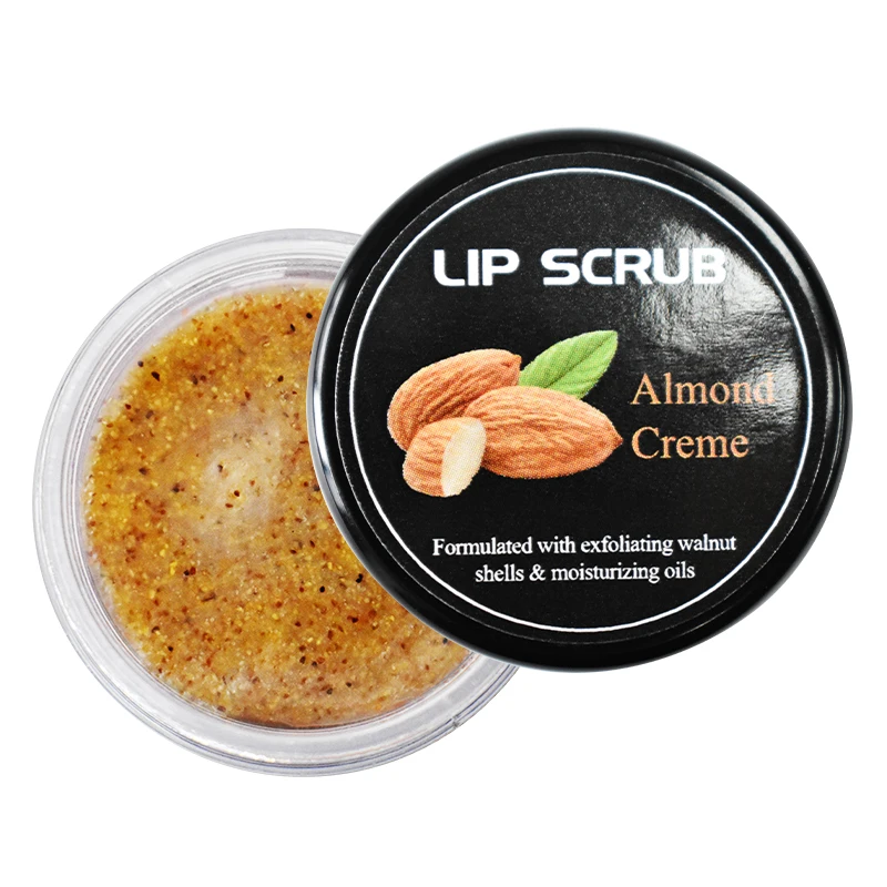 Private Label Moisturizing Sugar Lip Scrub With Walnut Shell Grain