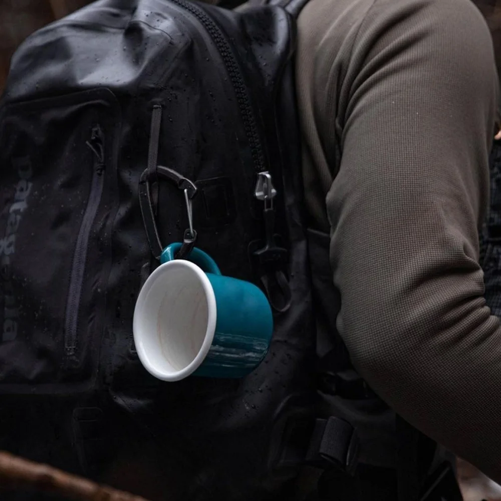 Enamel Cups Custom 350ml Steel Travel Coffee Mug Reusable Enamelled Cups Coffee Water Milk Shape Christmas Holiday Christmas