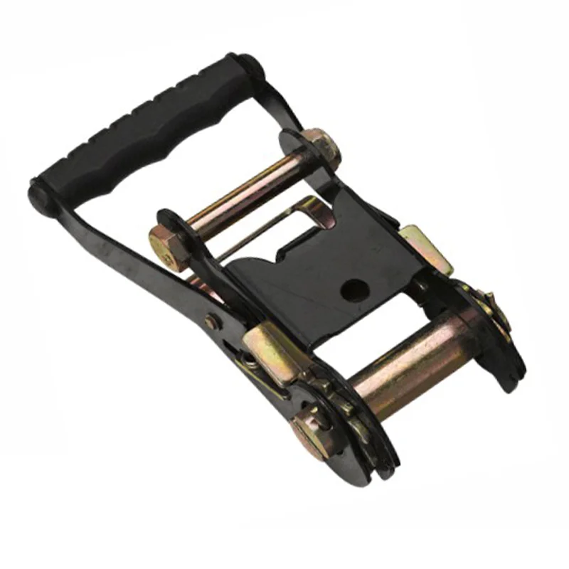 Ratchet Buckle 2 Inch 56 mm 6000 Kgs  Ratchet Tie Down Stainless Rubber Handle Polyester Belt Ratchet Tie Down