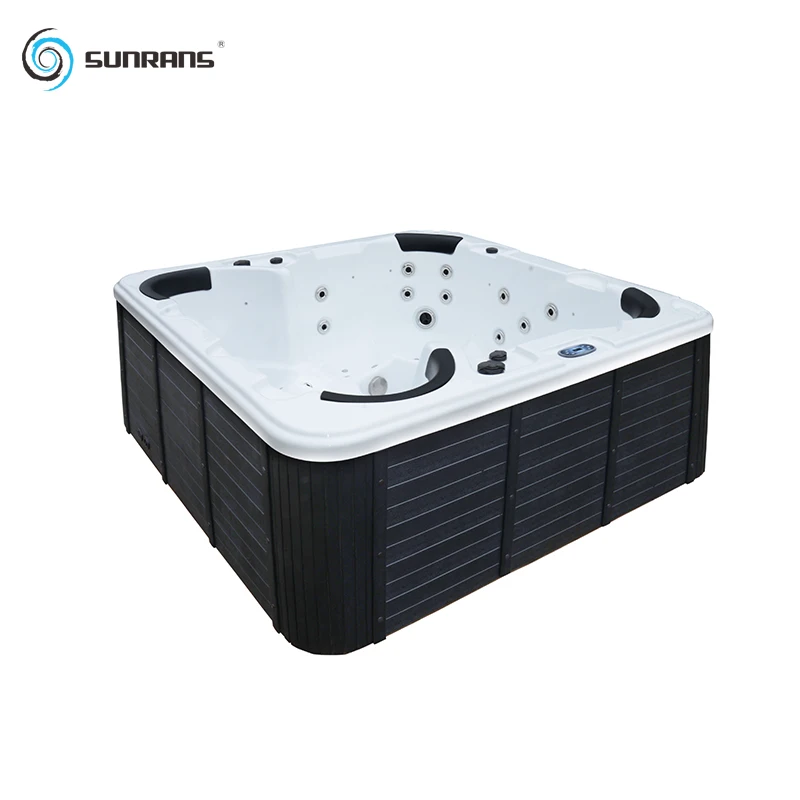 Sunrans hot sale 6 person balboa hottub outdoor spa hydromassage tub acrylic hot tub with tv