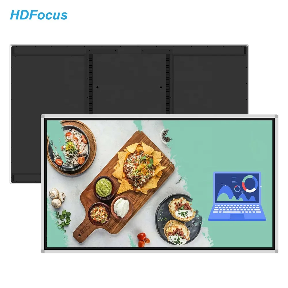 65 дюймов IR Multi-Touch Point UHD IPS цифровой дисплей экран рекламный настенное крепление Digital Signage