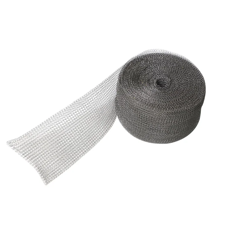 Customizable Stainless Steel 304 316 316L Abrasion Resistance Nickel Knitted Wire Mesh for Demister/Filtration Pad