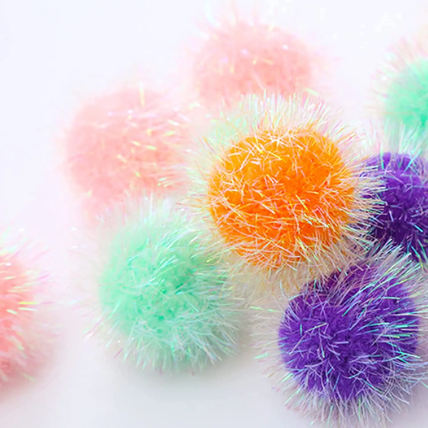 cat toys  Pom Poms balls for DIY  toys Creative Crafts Decorations  Knitting Accessories for Shoes Scarves Bags Keychains