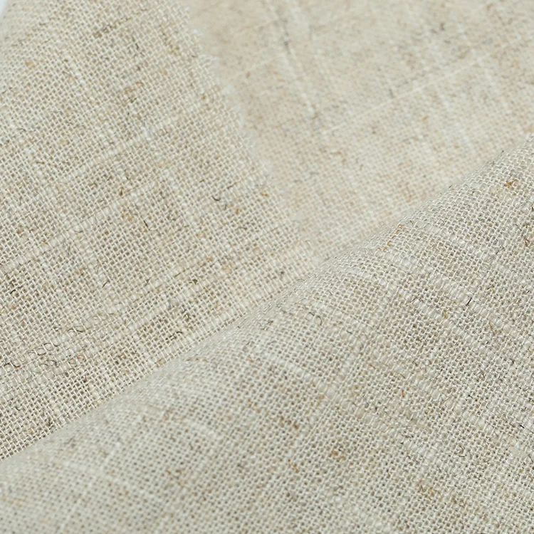 High Quality Custom 65% Linen 35% Rayon Soft Comfortable Sofa Plain Tri Blend Fabric