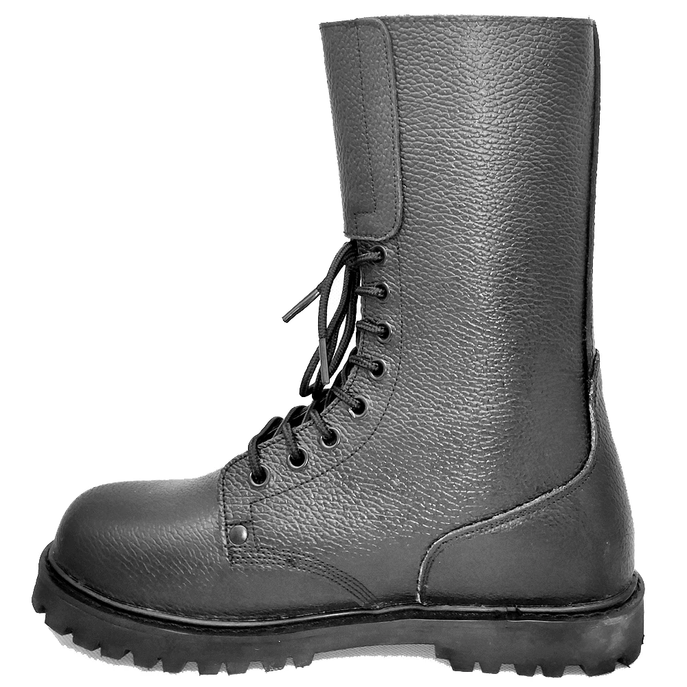French Ranger Two Buckles Combat Boots 10 Inch Full Leather Tactical Boots