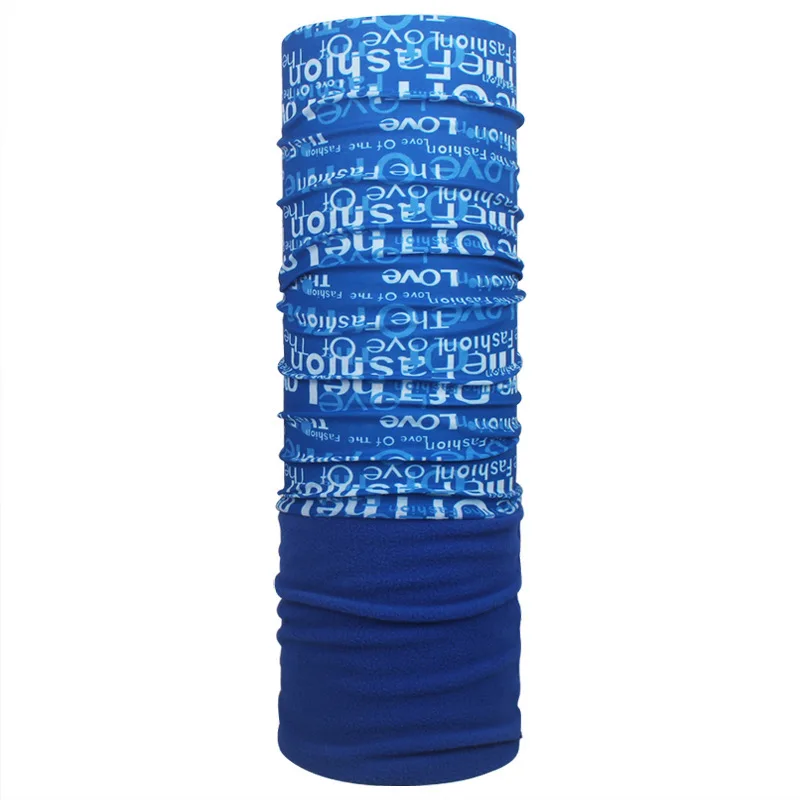 HZW-24037 Winter Fleece Bandana Stock Headwear Multifunctional Skull Cycling Tube Neck Warmer Bandana