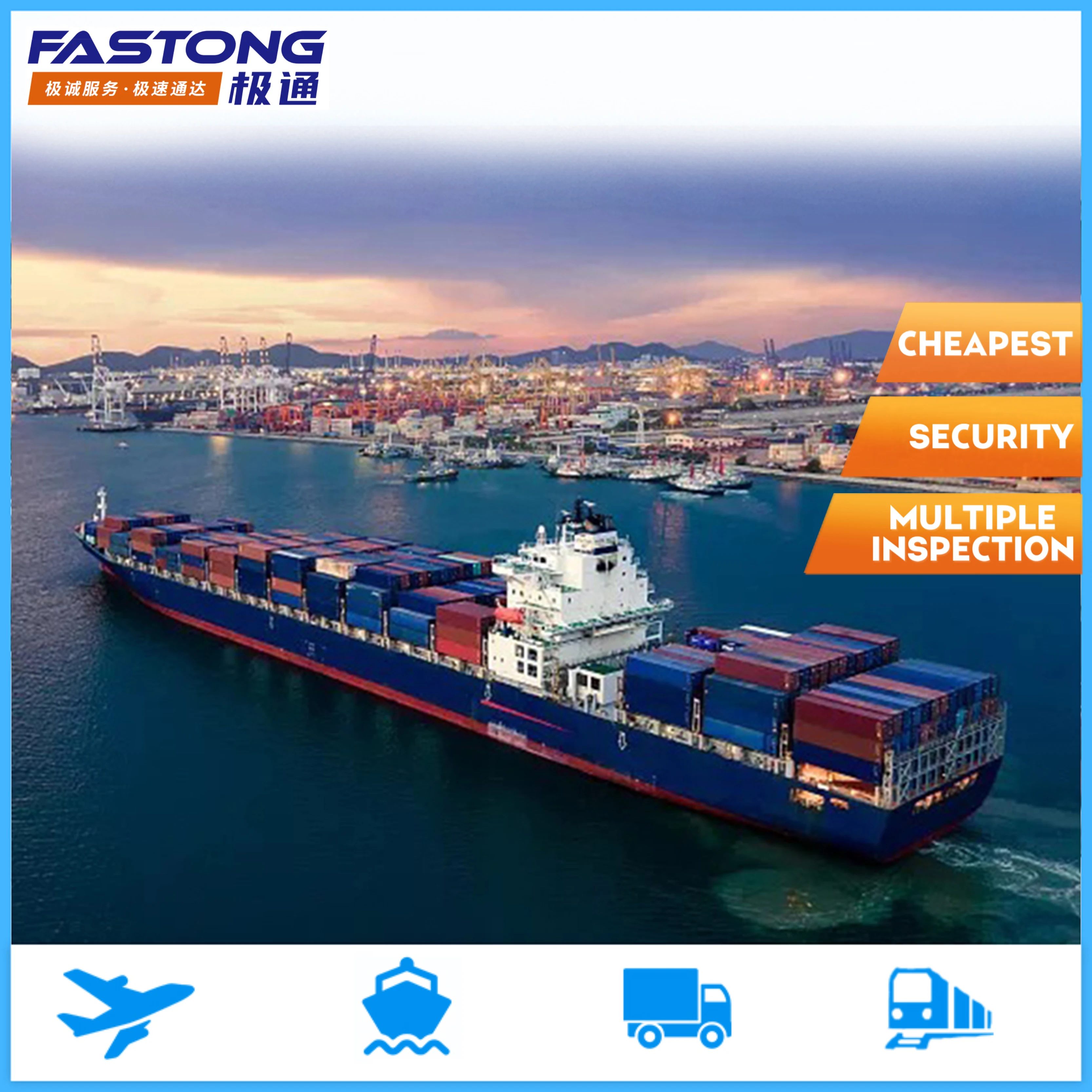 Dropshipping Cargo DDU DDP Shipping Sea Freight Forwarder Cheapest Charge Rates Ocean Transportation to USA Transit from China
