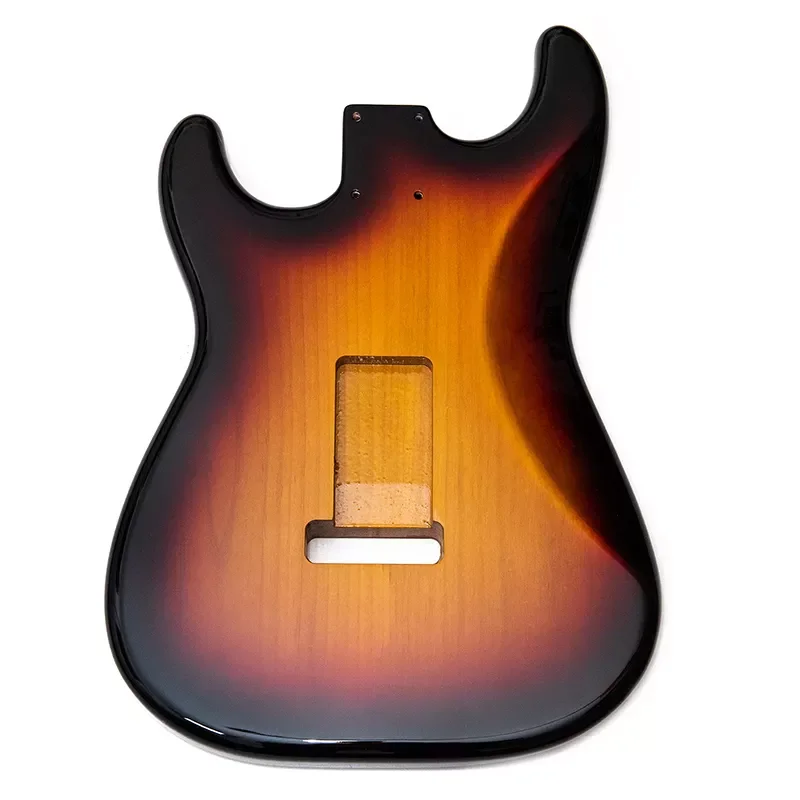 Wholesale DIY SSS Guitar Kits Alder Wood Unfinished Bass Carved Blank ST Style Guitar Part Accessories Electric Guitar Body