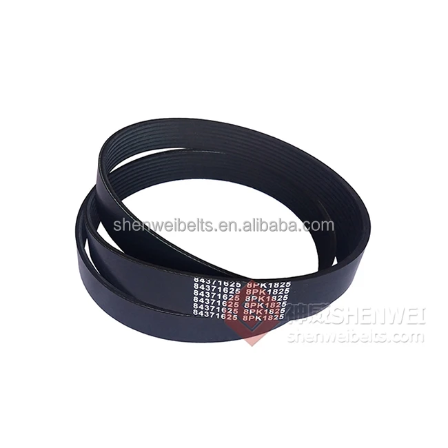 small electric motor v belts v-ribbed belt 8pk motorcycle 10pk-1487 8pk1650 fan belt for komatsu excavator