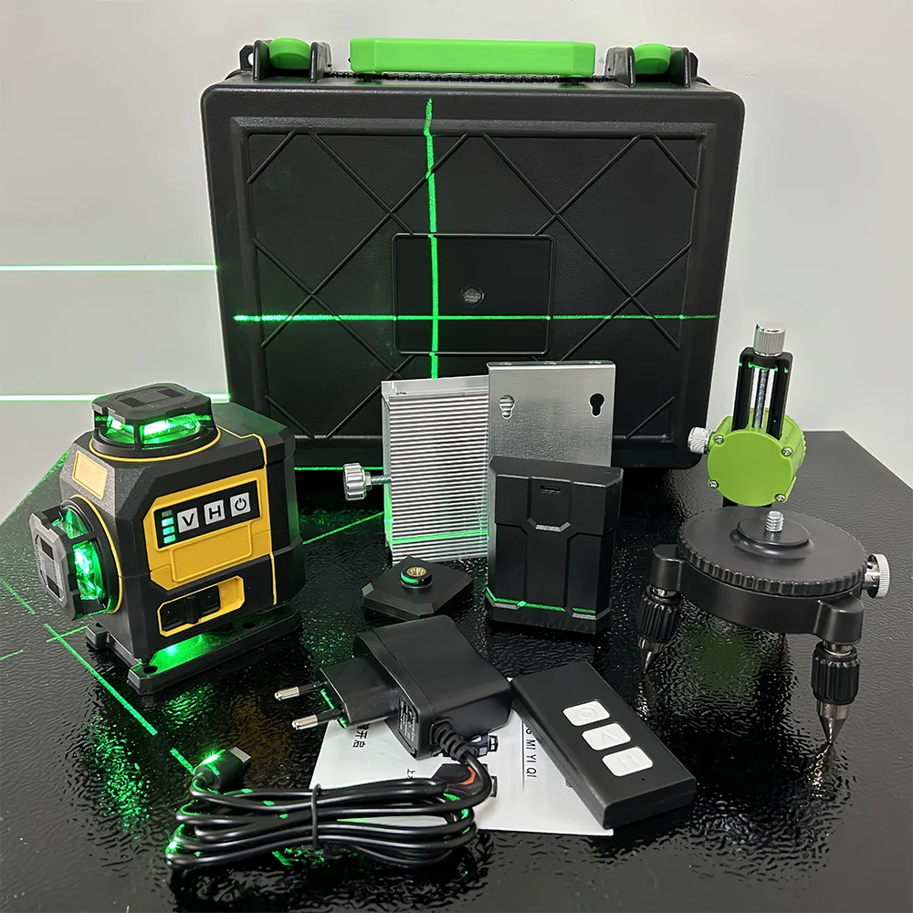 16 Lines 4D Laser Level Green Line Self leveling 360 Horizontal And Vertical Super Powerful Laser Level