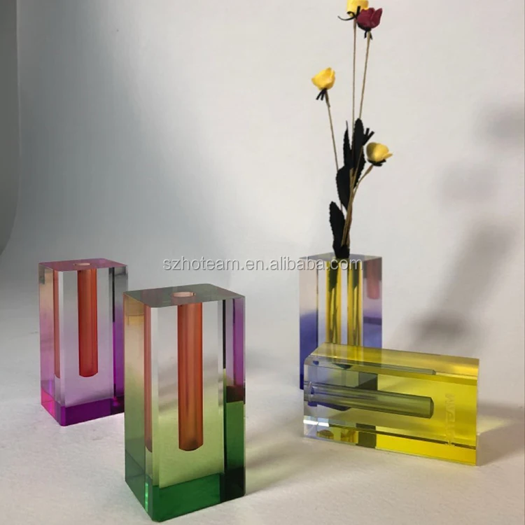 New Arrived Customized Home Decoration U Shaped Mya Hookah Mya Vase Acrylic Hookah